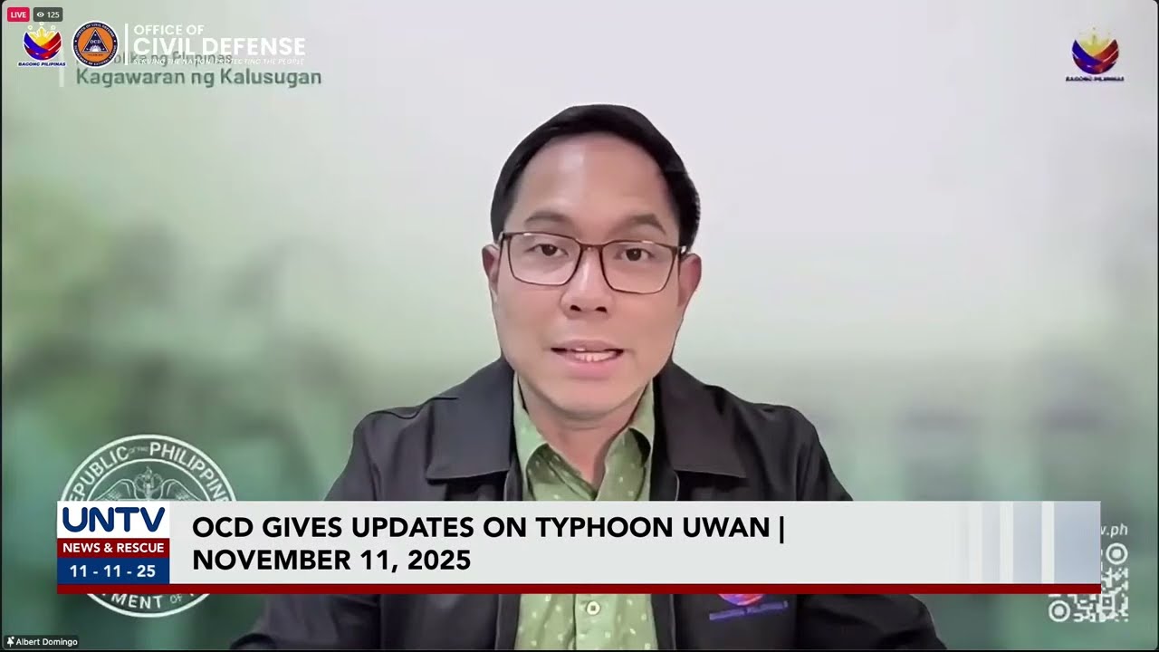 LIVE: Office of the Civil Defense (OCD) gives updates on STS Uwan | November 11, 2025
