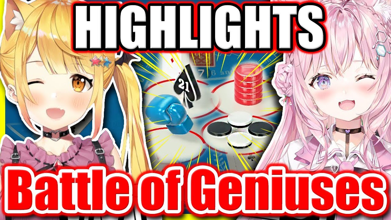 Mel & Koyori *BATTLE OF GENIUSES* Four Games Highlights Clubhouse 51 【ENG Sub Hololive】