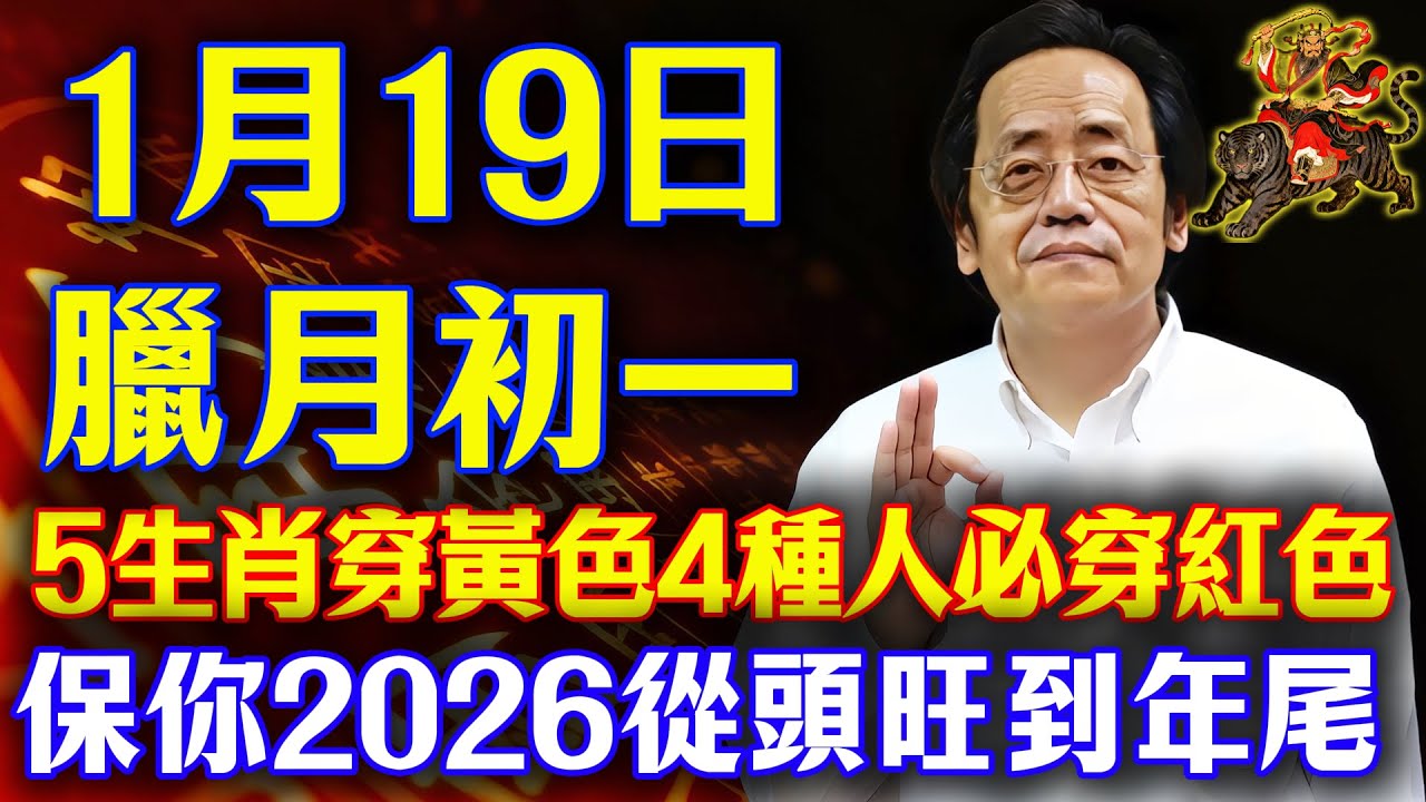 倪海厦预言警示：明天1月19號「臘月初一」，5個生肖「穿黃色」，4種人「穿紅色」，這樣新年裏才能大吉大利！為即將到來的新年開個好頭！