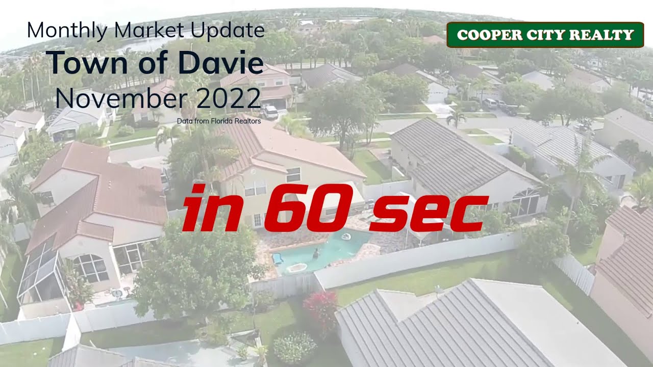 Davie November 2022 Market Report In 60 Seconds