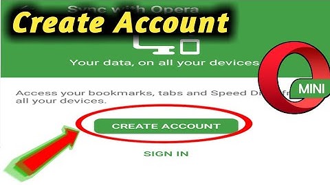 How to Create & Open Opera Mini Account || Create Account in Opera Mini