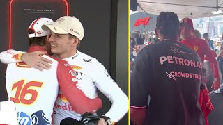 Verstappen & Hamilton Congratulates Charles for his 1st WIN in Monaco GP 2024