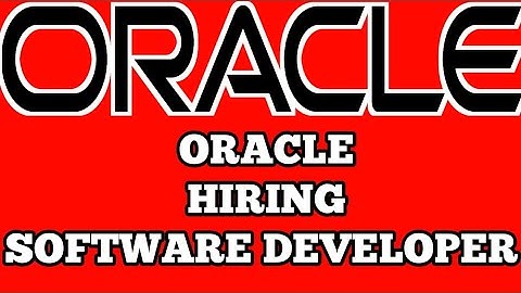 Oracle Recruitment 2023 : Hiring for Freshers as Software Developer