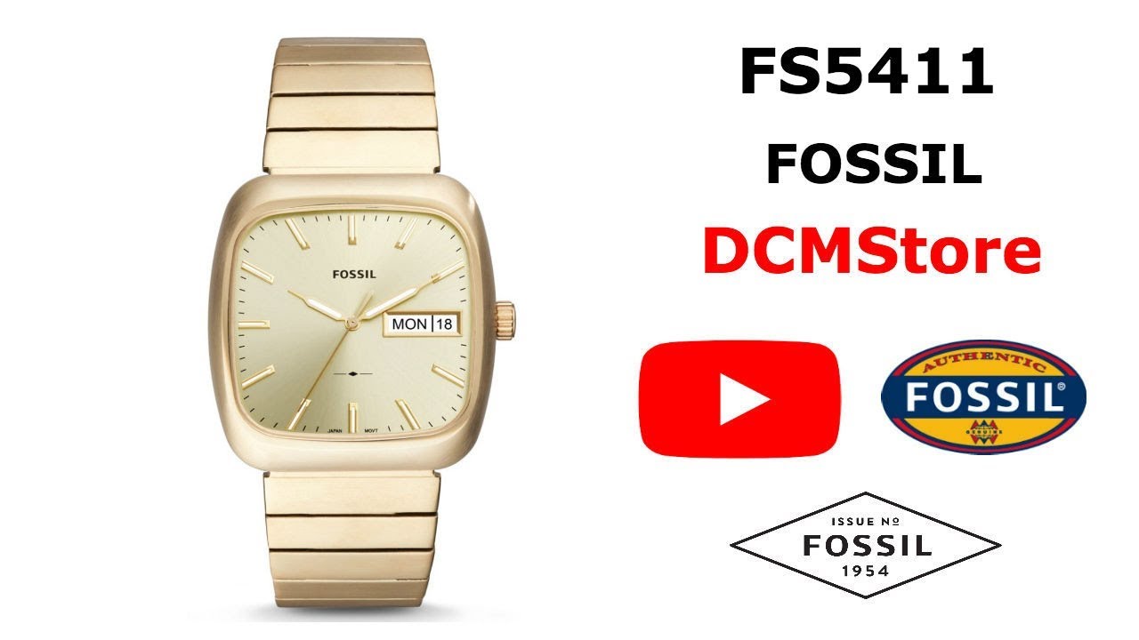 FS5411Fossil Rutherford Gold Tone 