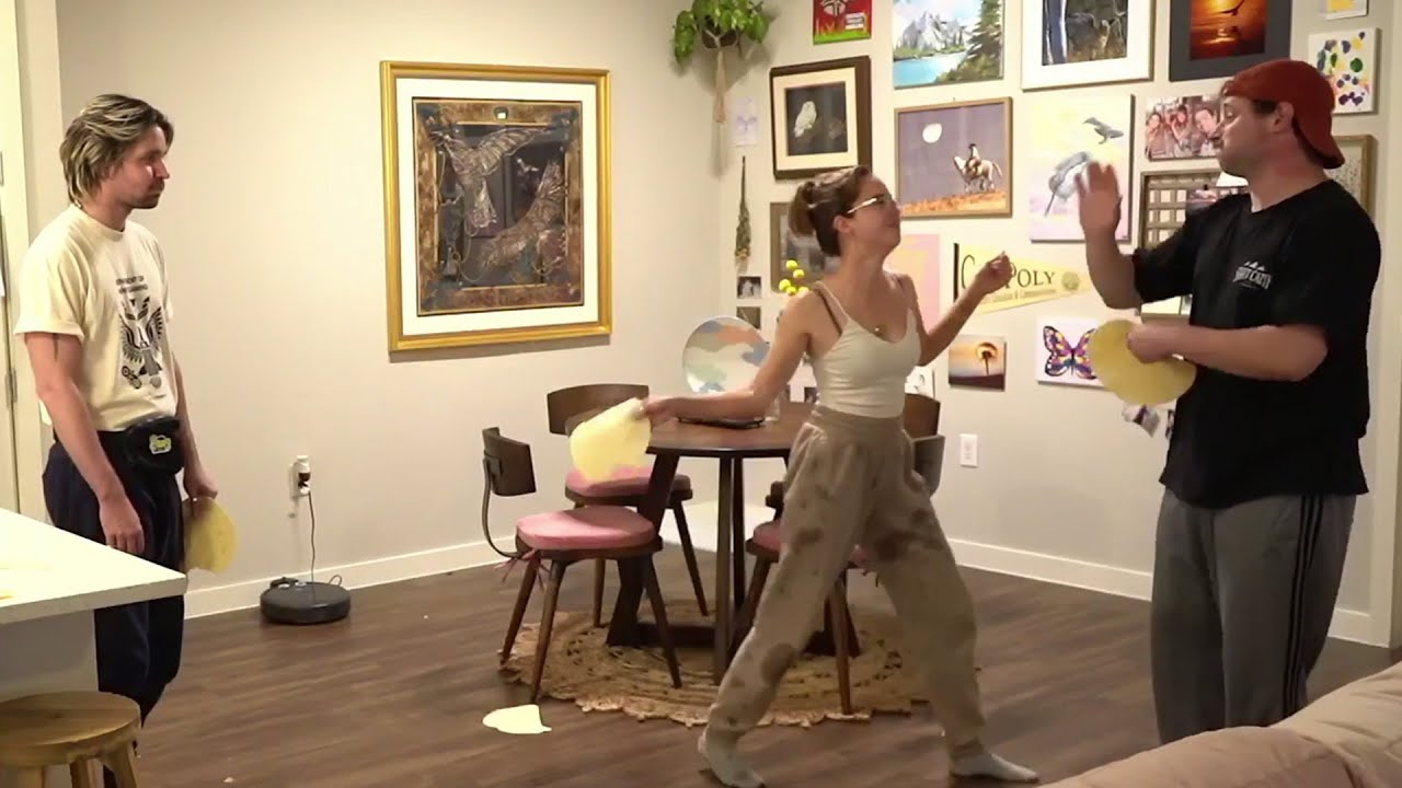 Maya slaps Rich with a tortilla