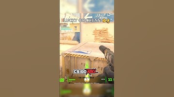 LUCKY OR CHEAT?🤔👇 #VALVE #CS2 #DUST2