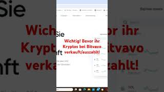 Wichtiger Hinweis bevor ihr bei Bitvavo #kryptos verkauft! #bitvavo #crypto