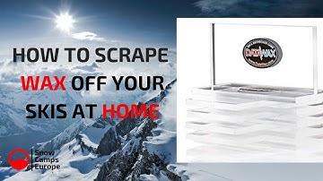 How to scrape wax off skis