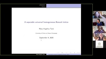 #25: Mary Angelica Tursi- A separable universal homogeneous Banach lattice