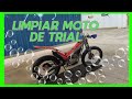 🚿Cómo limpiar tu MOTO DE TRIAL 🧼/Limpieza de filtro - Engrasar cadena - hidratar plásticos/