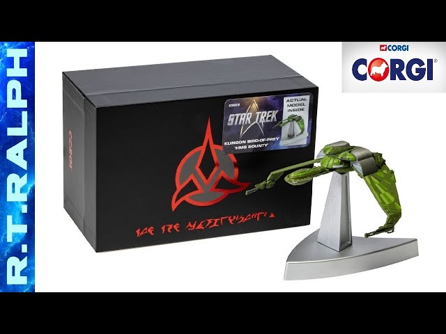 Modellino Corgi Star Trek – Klingon Bird-of-Prey 'HMS Bounty' In Pressofusione, Con Basetta Espositiva