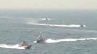 Navy patrol fires warning shots at Iranian vessel