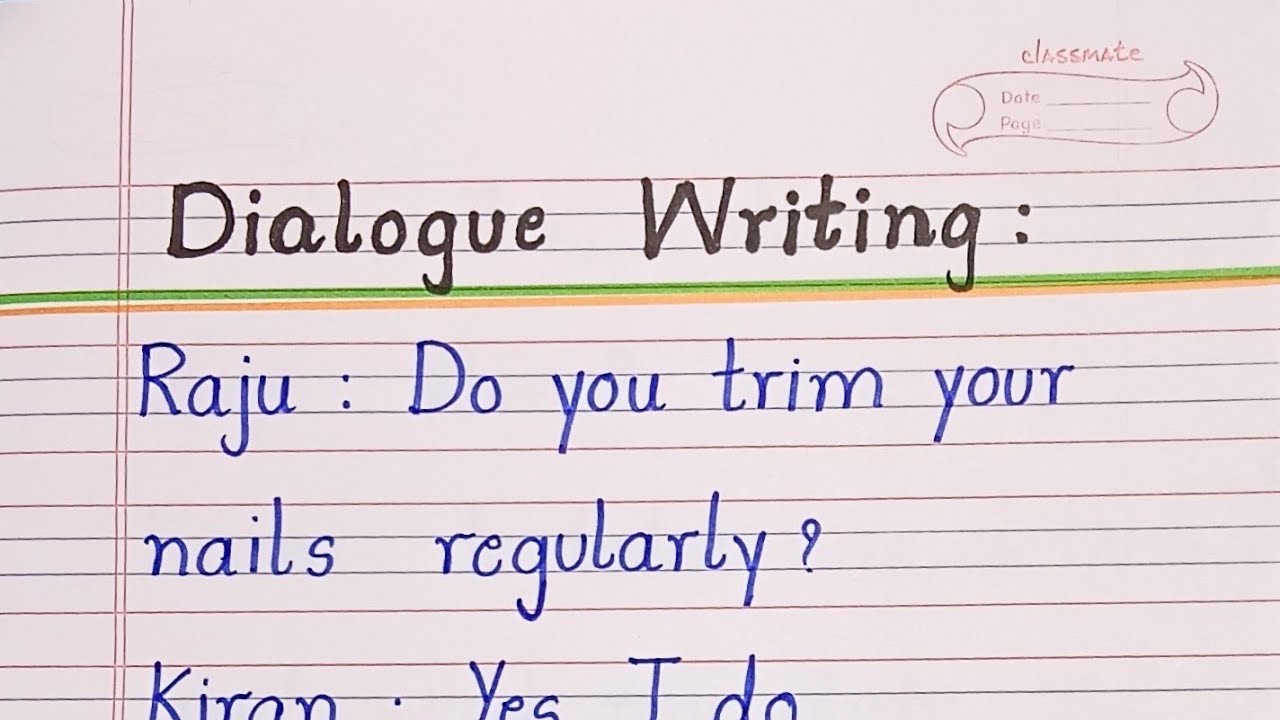 Dialogue Writing 