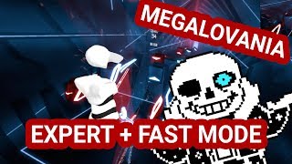 [beatsaber] megalovania - toby fox [expert + fast mode]