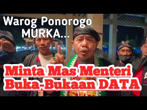 Kalah oleh Jamu, Warog Ponorogo Minta Mas Menteri Buka-Bukaan Data