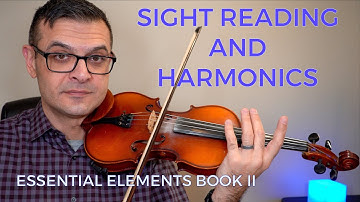 How to Sight Read and Violin Harmonics. Essential Elements Violin Book II p.38-39 Lesson Tutorial