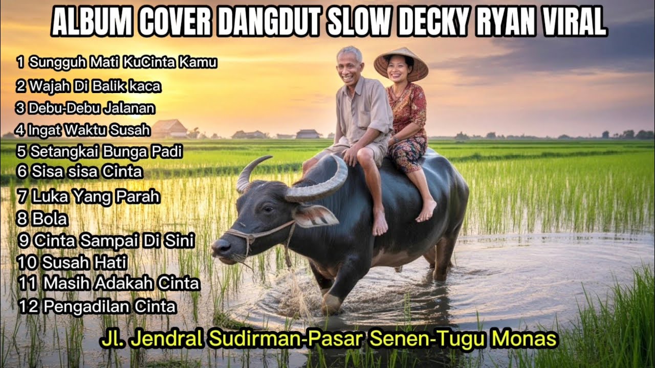 Album Cover Dangdut Slow Romantis Decky Ryan, Debu-Debu Jalanan,Jl.Jend Sudirman Jakarta