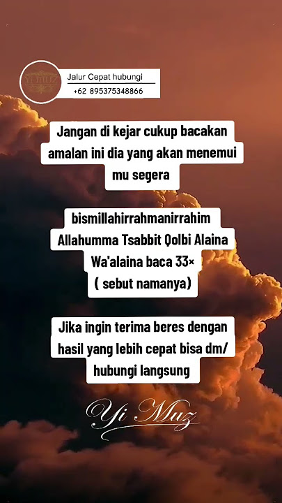 Jangan di kejar cukup bacakan amalan ini dia yang akan menemui mu segera #asmara