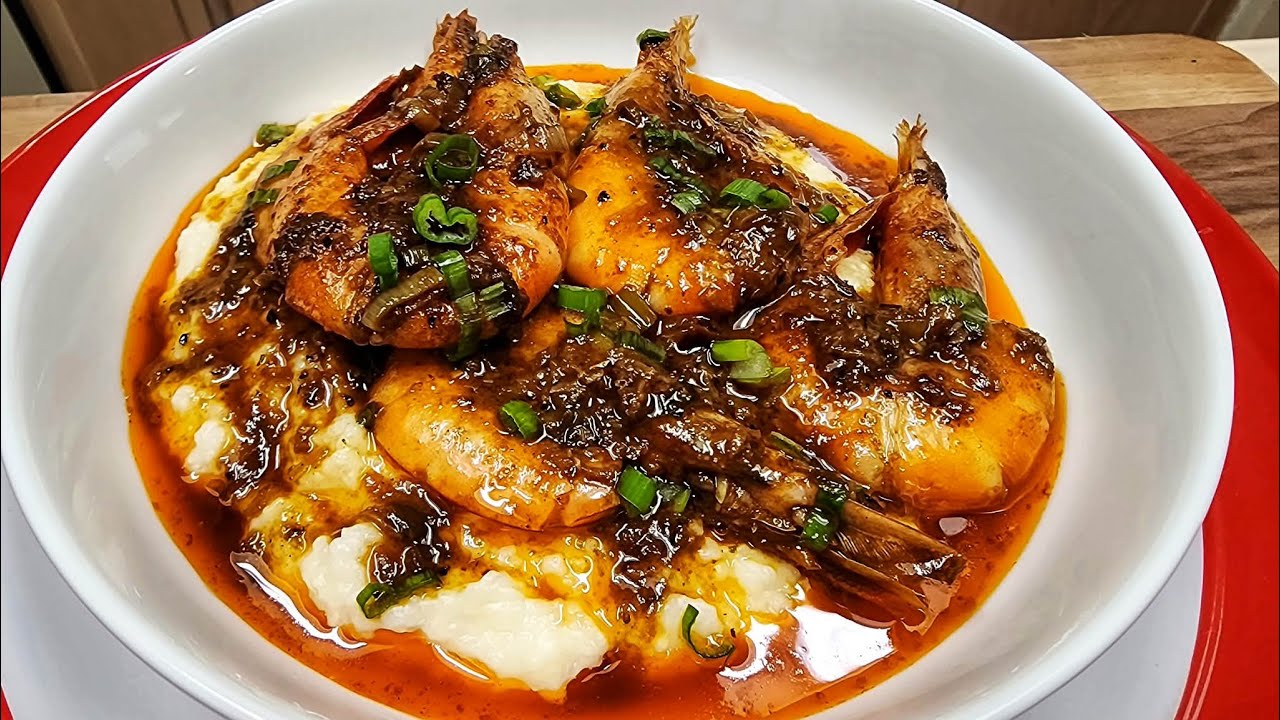 Как приготовить простые креветки на гриле.