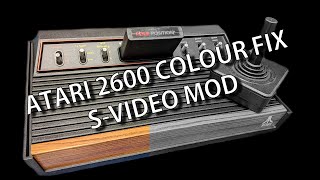 Faulty Atari 2600 woody,  Colour fix, Restore and SVideo mod to work with the 1084S WOW