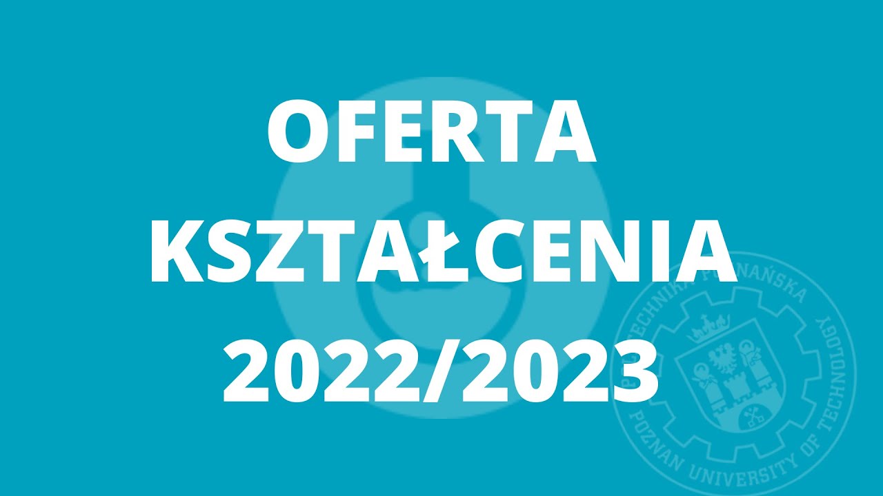 Wydział Technologii Chemicznej - oferta kształcenia 2022/2023