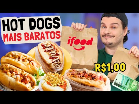 PROVAMOS OS HOT DOGS MAIS BARATOS DO DELIVERY DE SÃO PAULO: vale a pena?
