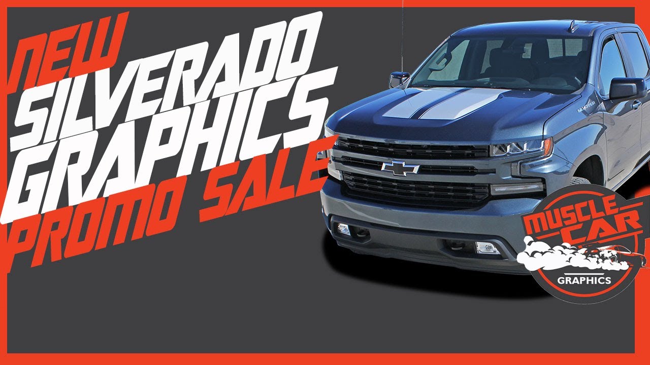 SALES VIDEO! 2020 Chevy Silverado Hood Stripes & Side Decals | Promo 3 Products - MuscleCarGraphics
