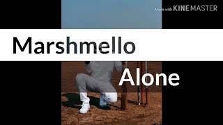 Marshmello - Alone(Lyrics Video) #Marshmello