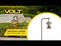 VOLT® Traditional Lantern Brass Path &amp; Area Light (Bronze) | What&#39;s In The Box?