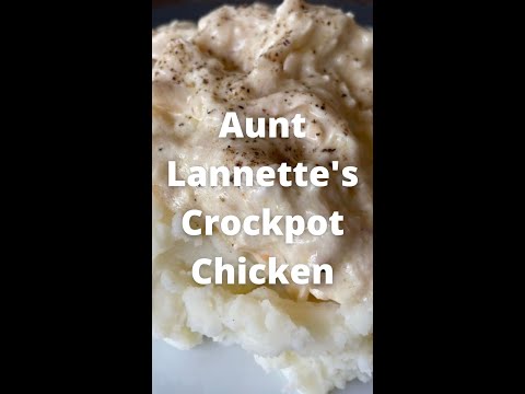 Aunt Lannette's Crock Pot Chicken | YouTube Shorts | What to make in the crockpot for dinner