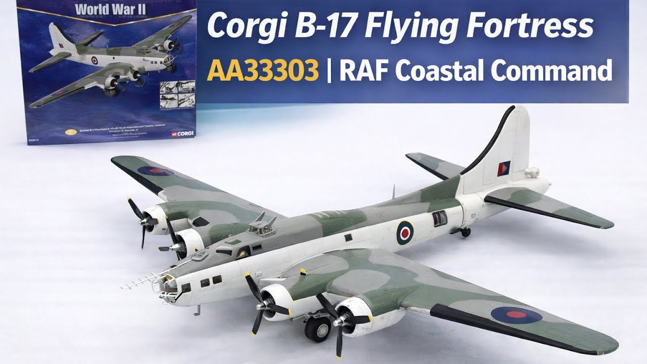 Corgi B-17 Flying Fortress AA33303 | RAF Coastal Command Diecast