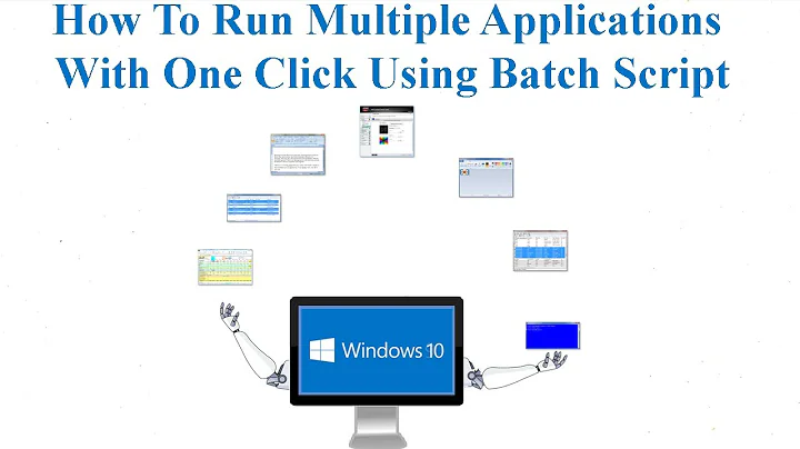 How To Run Multiple Applications With One Click Using Batch Script | ITTrainingsByUmarDraz