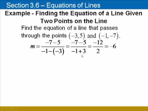 Find an equation of a line that satisfies the given condition?