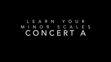 A Concert Learn The Harmonic Minor Scales