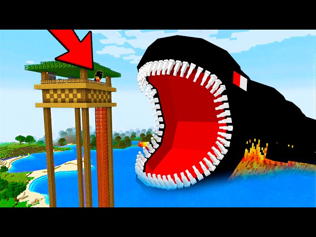 Homem Pequeno VS THE BLOOP GIGANTE no MINECRAFT