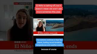 An end to El Niño doesnt mean an end to temperature extremes #shorts