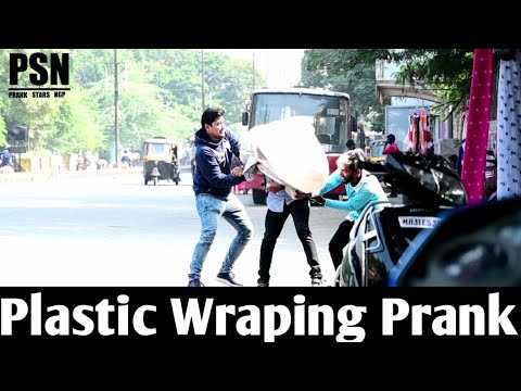 plastic-wraping-prank-...latest-prank-in-india-2019-wraping-people-prank