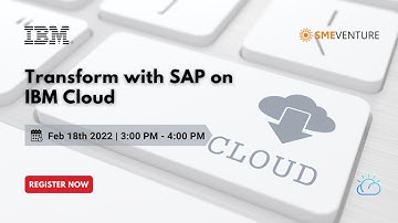 Learn how to "𝐓𝐫𝐚𝐧𝐬𝐟𝐨𝐫𝐦 𝐰𝐢𝐭𝐡 𝐒𝐀𝐏 𝐨𝐧 𝐈𝐁𝐌 𝐂𝐥𝐨𝐮𝐝" | Webinar