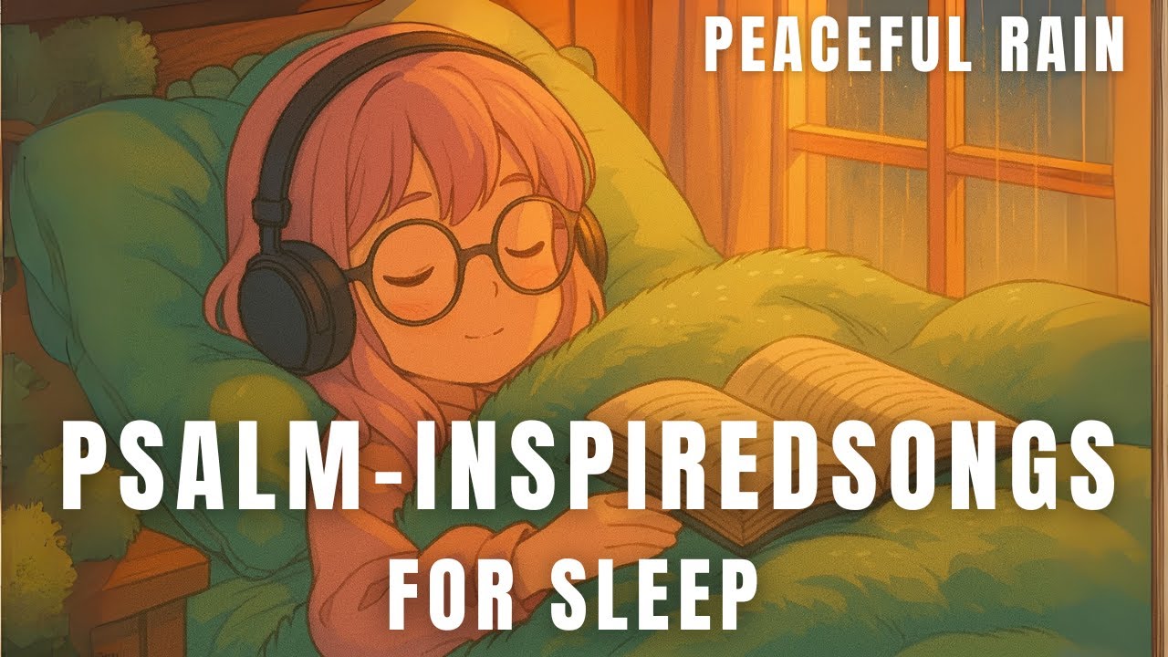 【Sleep Music】Psalm-Inspired Songs with Rain Sounds | Rest in God’s Peace Tonight