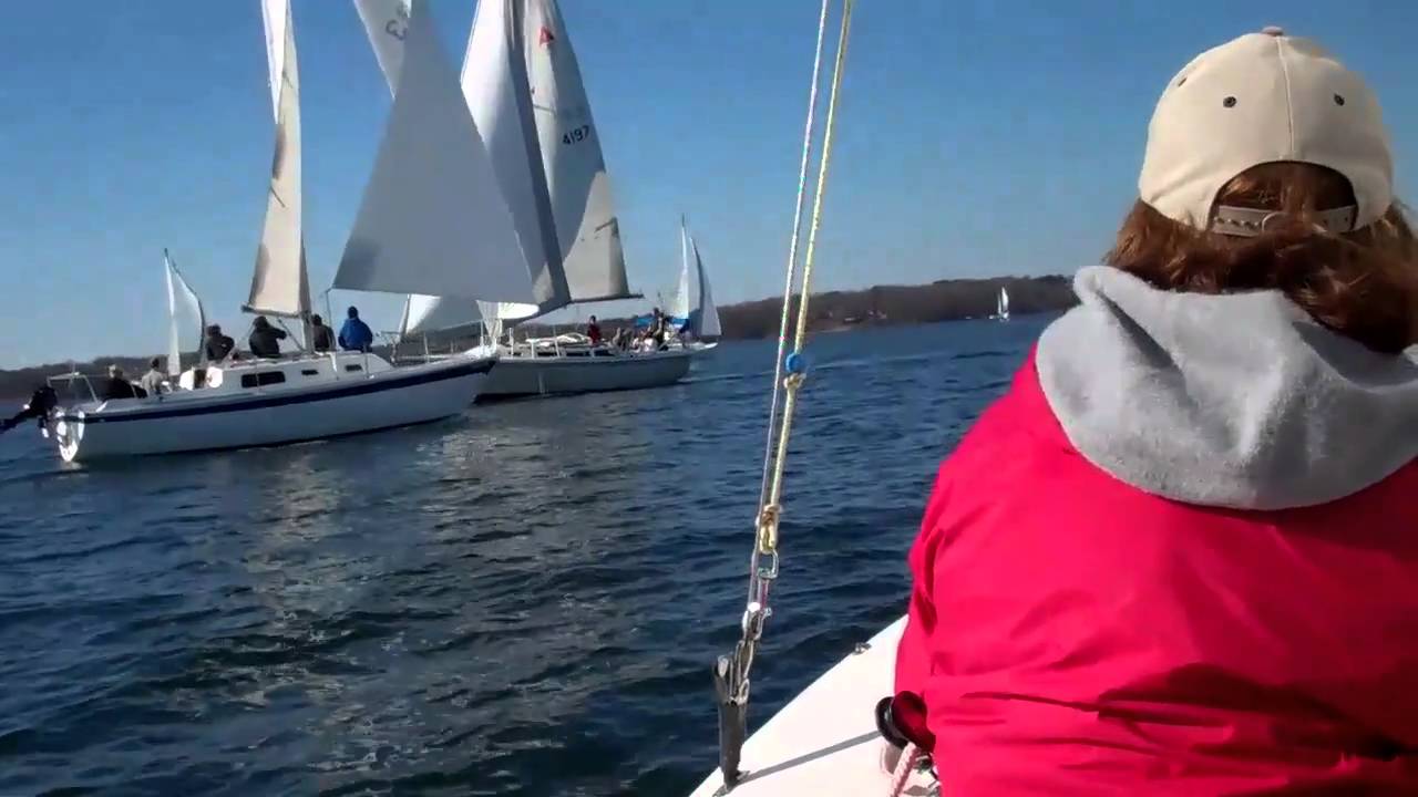 Sailing on Lake Lanier in our Flying Scot Jan 29, 2011 YouTube