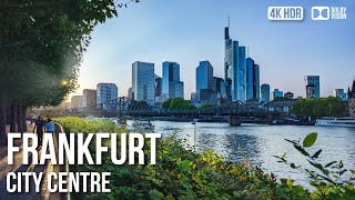 Frankfurt Walking Tour: From Historic Centre to Modern Skyline | 4K