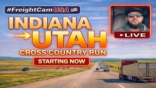 LIVE NOW: 🇺🇸Indiana ➝ Utah Day Drive ☀️ | POV IRL Trucking on I-80 🚛🔥