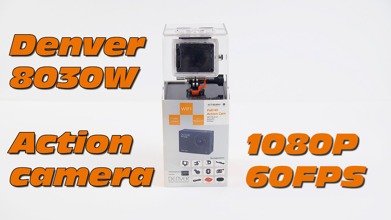 Denver 8030W 1080P 60FPS action camera   Product presentation  demo   GoPro competitor