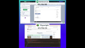 Creating an automated E2E test in Rainforest QA vs. Playwright