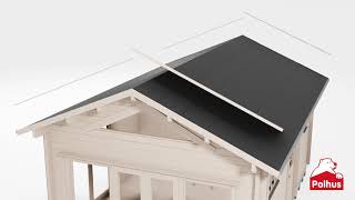 So verlegen Sie Dachpappe und Unterlegpappe - Polhus Dachpappenpaket