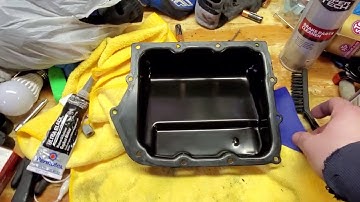 How to use gasket-maker for oil pan or transmission pan.