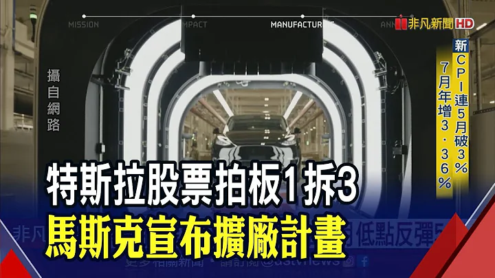 特斯拉拼建10-12座超级工厂...2030年产2千万辆电动车 "通膨高峰已过"马斯克:迎18个月温和衰退｜非凡财经新闻｜20220805 - 天天要闻