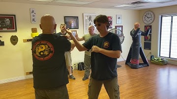 From Reference Position, Make “X” to Slice with Back-fist or Side-fist - Gary Dill 