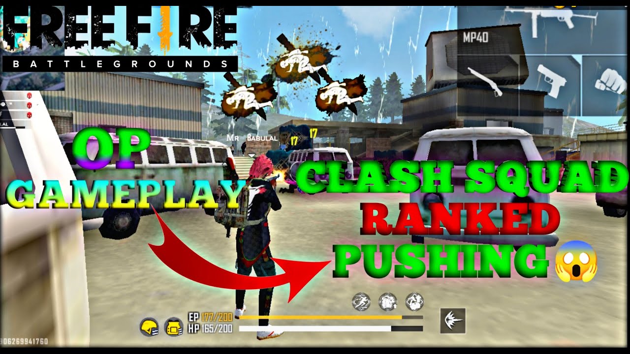 Clash squad ranked push OP GAMEPLAY with headshot 😱 in FREE FIRE 🔥 ...