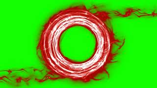 FREE HD Green Screen  GLOW CIRCLE REVEAL RED